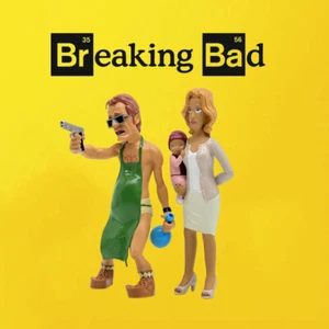 Breaking Bad Walter White and Skyler White Figures Miniature Figurines Model Toy - Picture 1 of 8