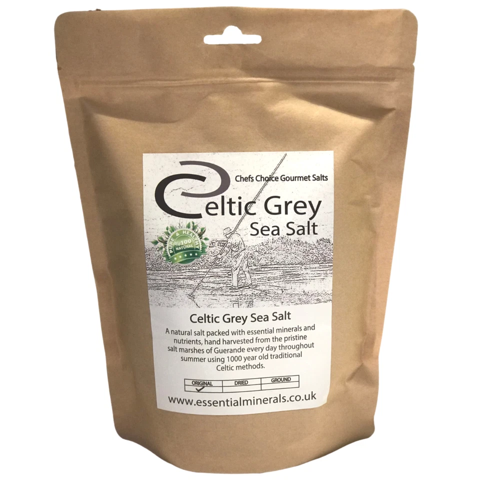 CELTICSEASALTS CO THE ORIGINAL & BEST COARSE CELTIC GREY SEA SALT -PURE UNREFINED RICH IN MINERAL