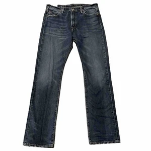 Polo Ralph Lauren Hampton Relaxed Straight Jeans Mens 36x34 Distressed Denim - Picture 1 of 14