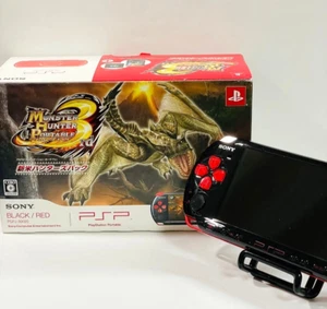 SONY PSP-3000 Monster Hunter Portable 2G Beginner Hunters Pack w/ Box Super Rare - Picture 1 of 13