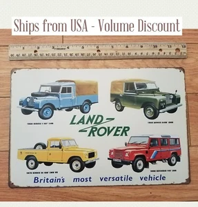 LAND ROVER Sign Metal Land Rover Sign Land Rover Art Land Rover Metal Sign Tin - Picture 1 of 3