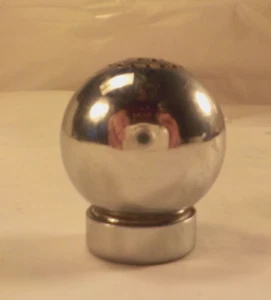 Vintage 1930s Chrome ORB Pepper Shaker Chase Russel Wright Art Deco 1-1/4" x 1" - Picture 1 of 14