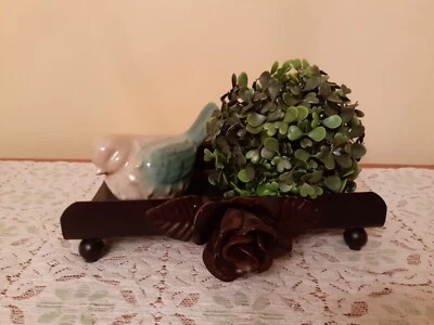 Candelabro de metal rectangular para decoración del hogar bandeja de exhibición con flores de metal  Foto 1 de 4