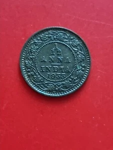 1933 India 1/12 Anna - Foto 1 di 2