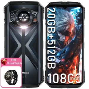 DOOGEE S118 Rugged Smartphone Android 14 Cell Phone 20GB+512GB 10800mAh NFC OTG - Picture 1 of 6