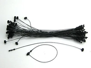 3" BLACK Snap Lock Pin Security Loop Plastic Tag Fastener (500 Pc) - Picture 1 of 1