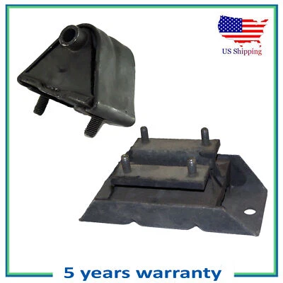 Juego de 2 piezas de montaje de motor y transmisión 2571 2570 para Jeep Wagoneer 1984-1987 2,5 L Foto 1 de 4