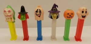 Pez Candy Dispenser Lot -Halloween Theme - Witch Pumpkin Ghost - Picture 1 of 2