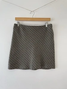 Massimo Dutti Tweed Wool Blend Mini Skirt Size M Medium (34) - Picture 1 of 8