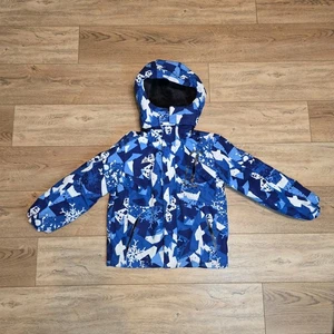 Moerdeng snow ski winter coat jacket blue waterproof Hooded Kids youth size 8 - Picture 1 of 11