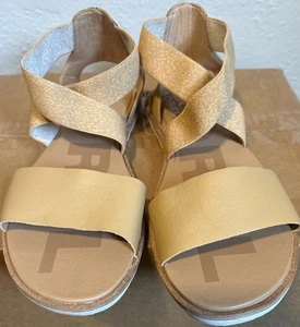 Sorel Ella II Sandale Damen 8 taupe Leder minimalistisch Kreuzriemen Gladiator - Bild 1 von 5