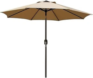 Ombrellone Da Giardino Parasole Per Balcone Con Air Vent Inclinazione BEIGE - Foto 1 di 5