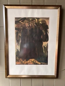 Ernst Fuchs (1930-2015), signierte Farbradierung "Das Gefängnis des Ikarus" 1975 - Bild 1 von 11