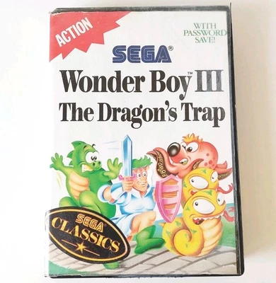 Wonder Boy 3 III The Dragon's Trap (Sega Master System SMS) Complete - Authentic - Image 1 of 4