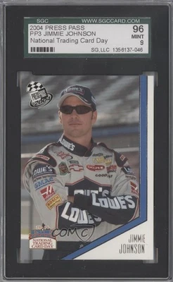 2004 National Trading Card Day Jimmie Johnson #PP3 SGC 9 MINT HOF - Image 1 of 2