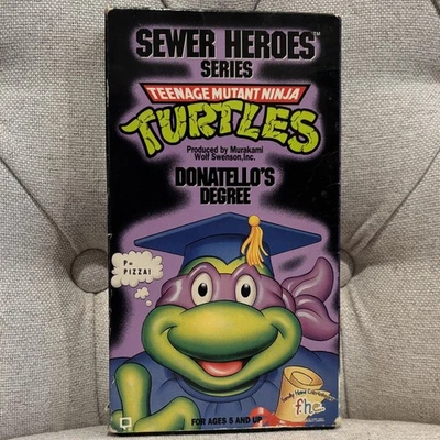 Teenage Mutant Ninja Turtles Sewer Heroes Series Donatello's Degree (VHS, 1991) - Image 1 of 4