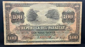 Paraguay - 100 Pesos Fuertes - 25 Octubre 1923 - Picture 1 of 8