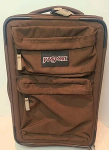 JANSPORT Rolling Suitcase 20" Luggage Carry-on Wheeled Extendable Handle Brown - Picture 1 of 15