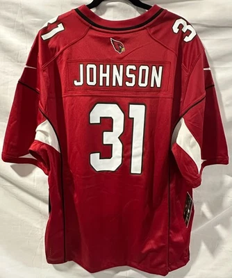 Красная мужская футболка Nike NFL On Field Arizona Cardinals XL #31 JOHNSON - Изображение 1 из 4