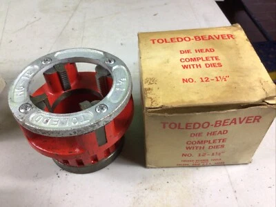 Toledo No.12 1-1/2" Die Head With Dies - NEW OLD STOCK - Image 1 of 4