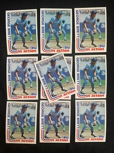 1982 TOPPS GEORGE BRETT IA LOT OF 10! #201! NM/NMMT!