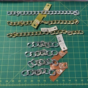 Jewelry Findings Lot Large Metal Loops Gold And Silver Tone Jewelry Findings - Picture 1 of 8