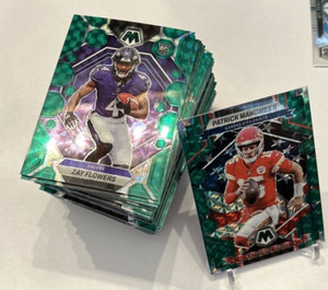 2023 Mosaic Football🏈🎃🏈 GREEN PARALLEL 🏈🎃🏈Base and Insert Cards🏈U-Pick🏈