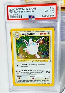 Wigglytuff Holo 19/130 Base Set 2 Pokemon Card PSA 6 - Picture 1 of 4