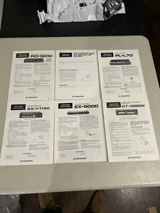 Pioneer PL-L70 PD 5010 EX 9000 More Owner’s Manual Operating Instructions Lot - Picture 1 of 9