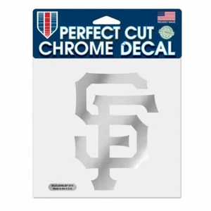 SAN FRANCISCO GIANTS DIE-CUT METALLIC CHROME DECAL 6"X6" WINDOWS HIGH QUALITY - Picture 1 of 1