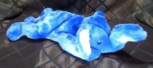 Royal Blue “Peanut” the Elephant, Beanie Buddy, Vintage, Gasport Error - Picture 1 of 11