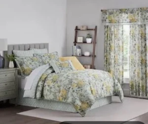 NIB 4 PC WAVERLY COMFORTER SET MUDAN -BLUE BIRD FULL/QUEEN - Picture 1 of 4