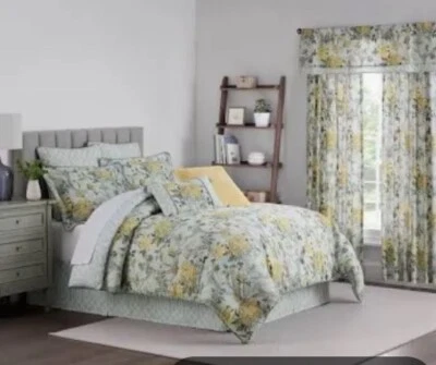 NUEVO EN CAJA 4 PIEZAS JUEGO DE EDREDÓN WAVERLY MUDAN - BLUE BIRD COMPLETO/QUEEN  Foto 1 de 4