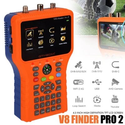 V8 Finder Pro GTMEDIA 1080P DVB-S/S2/T/T2/C Combo Messgerät Satfinder Digital HD - Bild 1 von 4