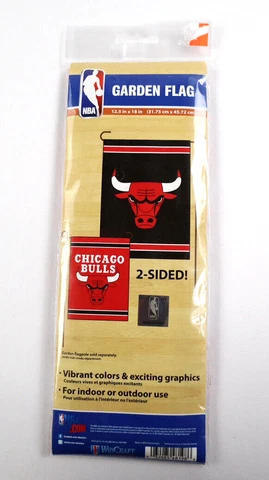 WinCraft Chicago Bulls NBA Basketball 2-SIDED GARDEN FLAG 12.5X18 Inch NEW Cover