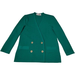 Vintage Castleberry London New York grüne Anzugjacke 12 goldene Knöpfe hergestellt in den USA - Bild 1 von 7