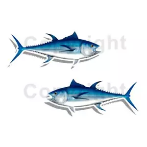 Bluefin Tuna Sticker Decal Fishing Fish Boat Truck Camper Trailer F137 2 Pack - Bild 1 von 3