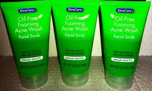 XtraCare OilFree Foaming Acne Facial Scrub Tea Tree Oil Lot of 1 to 6 (5.3 Oz)* - Picture 1 of 6