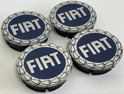 4 Pezzi Coprimozzo Per Fiat 500X 2016-2022 | Copricerchi Centrale Ruota | In ABS | Sostituzione Originale