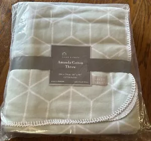 Haven & Earth Blanket / Throw Amanda Cotton - Biome | Eggshell/White - Picture 1 of 2