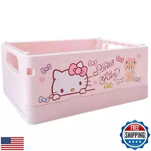 GOUYORQU Cute Hello Kitty Storage Box,Kawaii Mini Desk Organizer for Girls,Cu - Picture 1 of 5