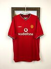 Manchester United Home Football Shirt 2000 Soccer Umbro Jersey Size Xl