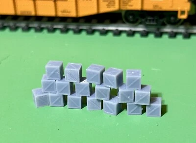 Деревянные ящики коробки HO масштаб 1:87 18 дюймов x30 модель поезда диорама моделирование 3D - Изображение 1 из 4