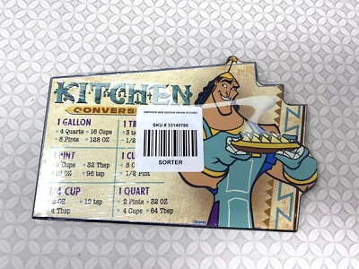 Letrero de pared de tabla de conversión de cocina de Disney The Emperor's New Groove Kronk Foto 1 de 4