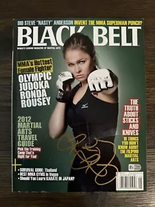 Ronda Rousey Signed Black Belt Magazine May 2012 Fanatics Authentication UFC MMA - Picture 1 of 7