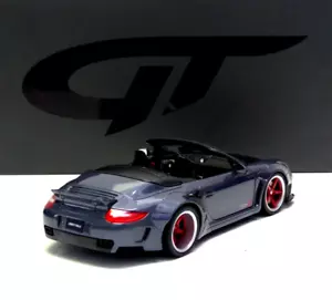 Porsche 911 (997) Lb-works Cabrio 2016 Gris / Red Ruedas 1:18 GT463 Gt-Spirit - Bild 1 von 6