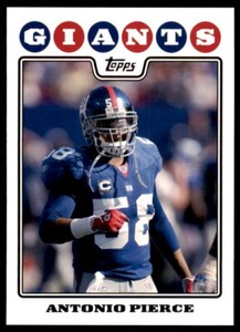2008 TOPPS ANTONIO PIERCE NEW YORK GIANTS #247