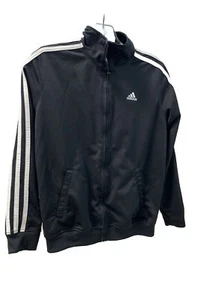 youth adidas warm-up jacket size Medium (10-12) black - Picture 1 of 4