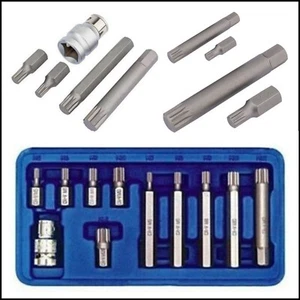 Set Chiavi Maschio Inserti Portainserti Millerighe Chiavi Xzn Attrezzi Officina - Imagen 1 de 2