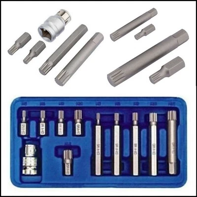 Set Chiavi Maschio Inserti Portainserti Millerighe Chiavi Xzn Attrezzi Officina - Imagen 1 de 4